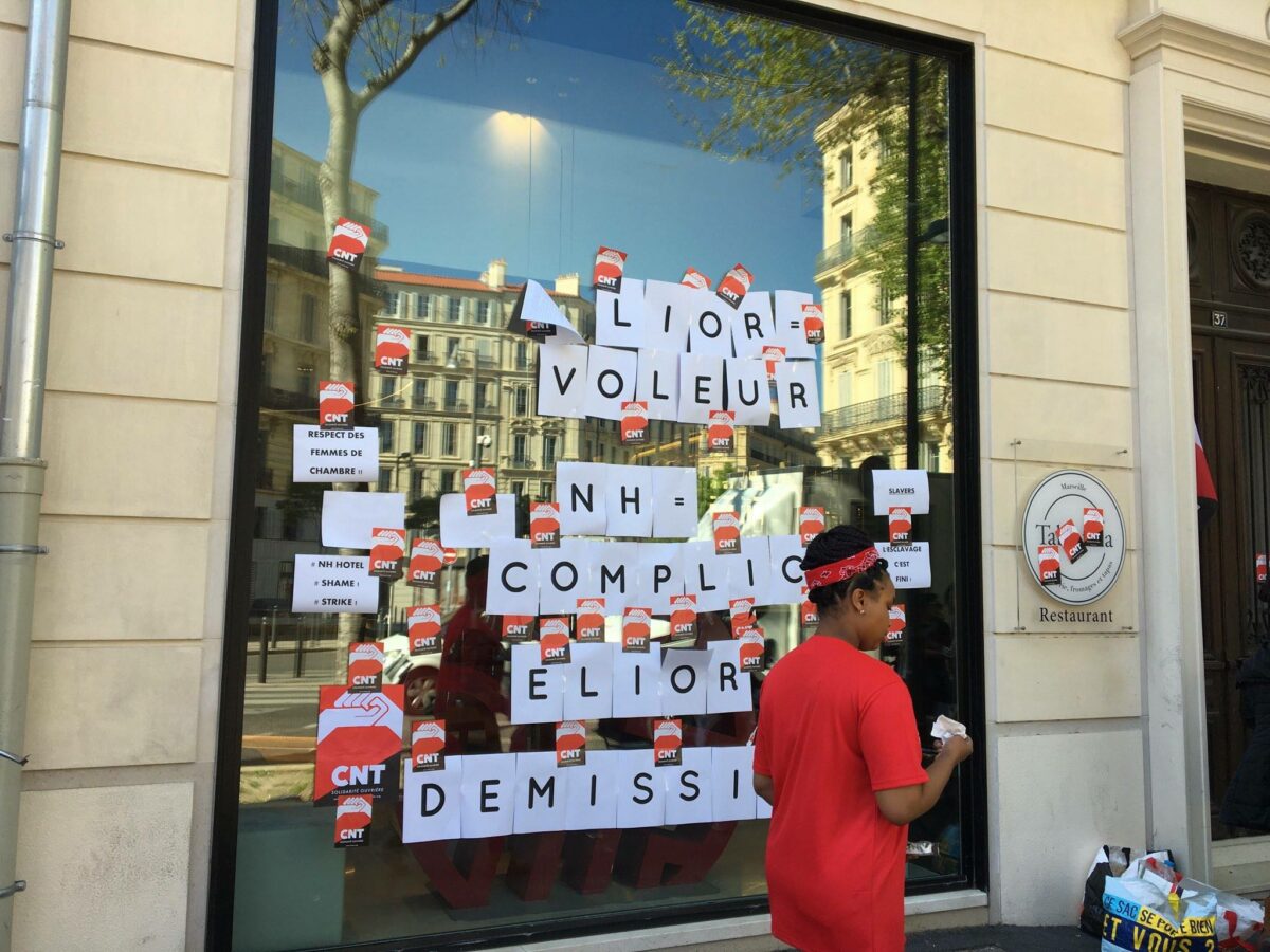 Avec La CNT SO D FENDRE NOS DROITS ET NOTRE DIGNIT Chez ELIOR 