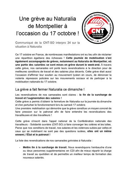 Communiqué de presse sur la grève à Naturalia_page-0001