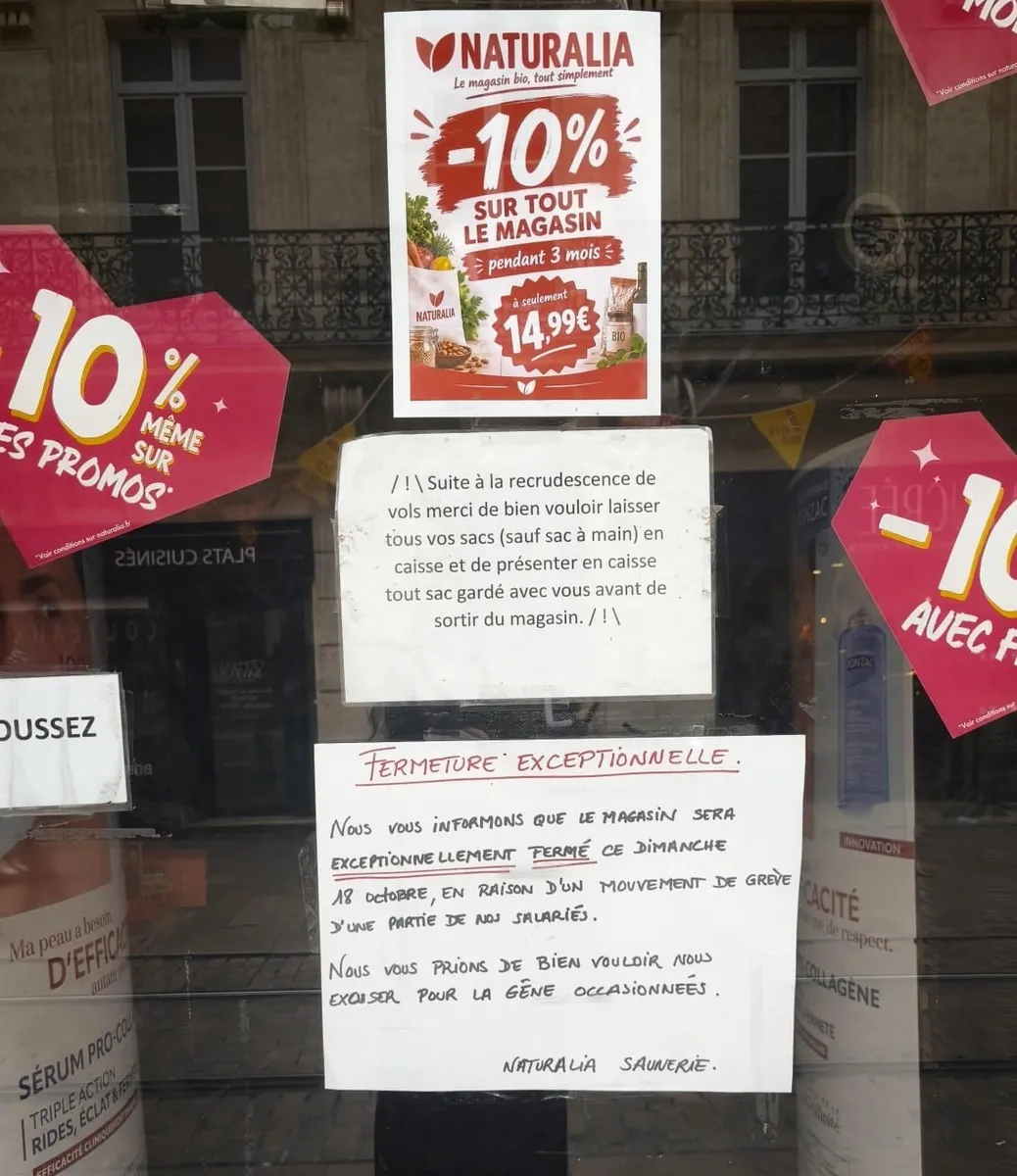Une grève au Naturalia de Montpellier à l’occasion du 17 octobre ! Communiqué de la CNT-SO 34