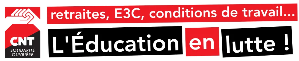 Retraites, E3C, conditions de travail... L'Education en lutte !