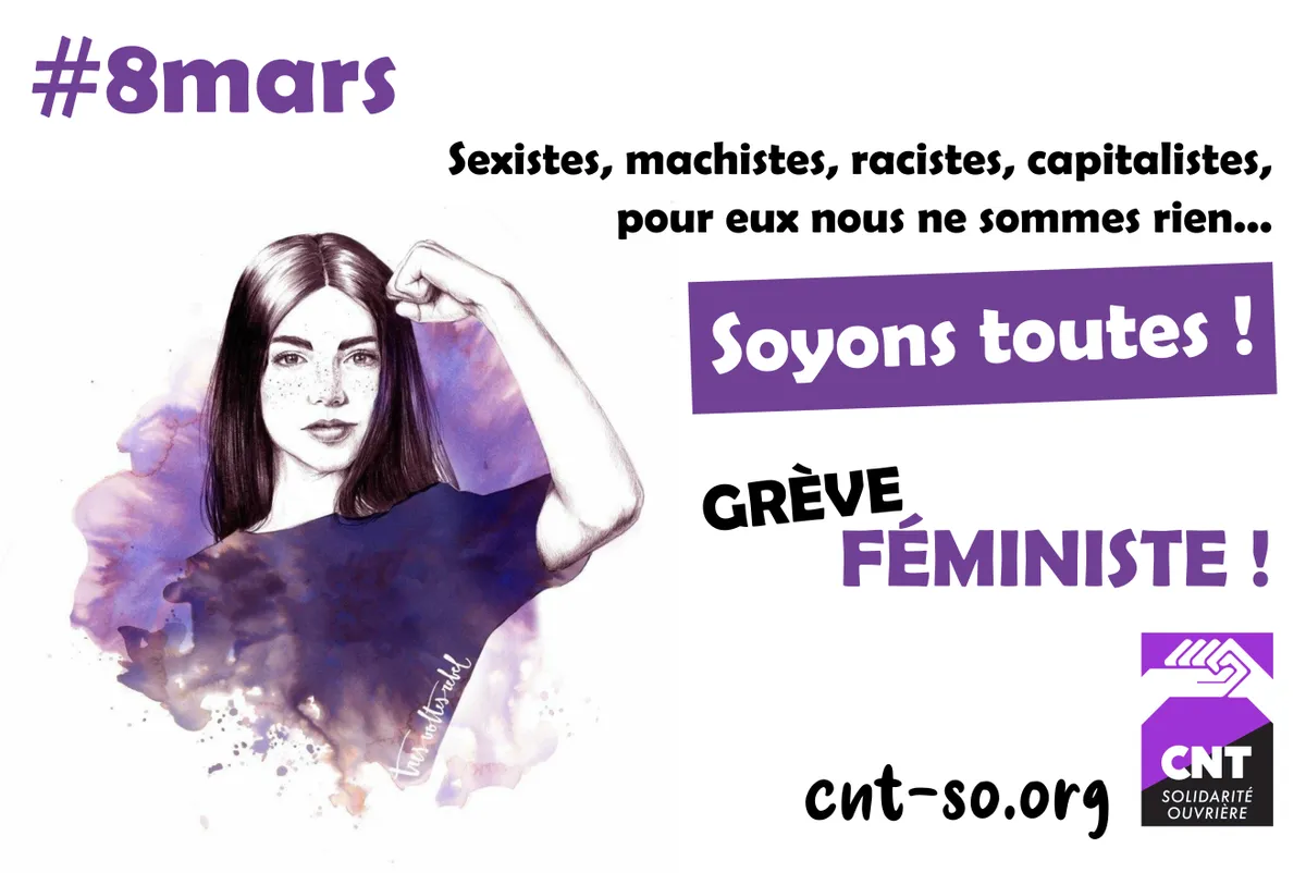 8 mars 2023, soyons toutes dans la grève féministe !
