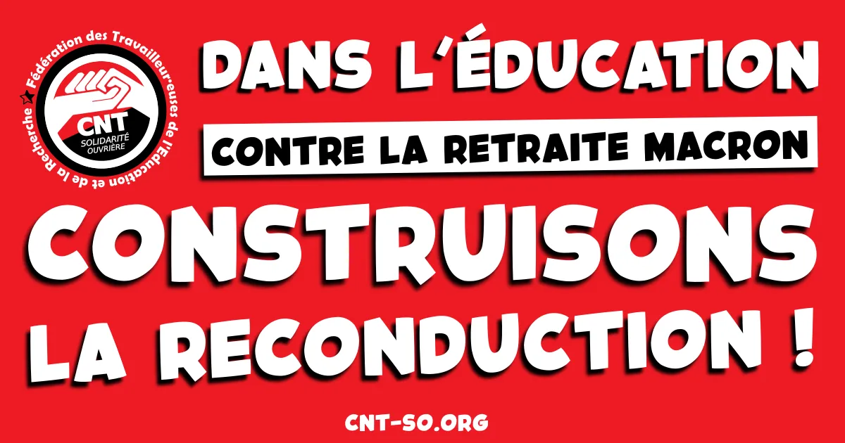 De la maternelle à l'université... A partir du 7 mars, la grève jusqu’au retrait !