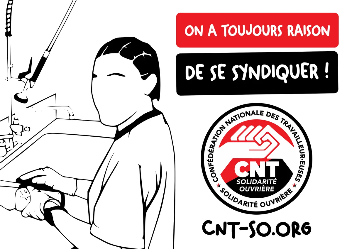 Dans la restauration, on s'organise avec la CNT-SO !