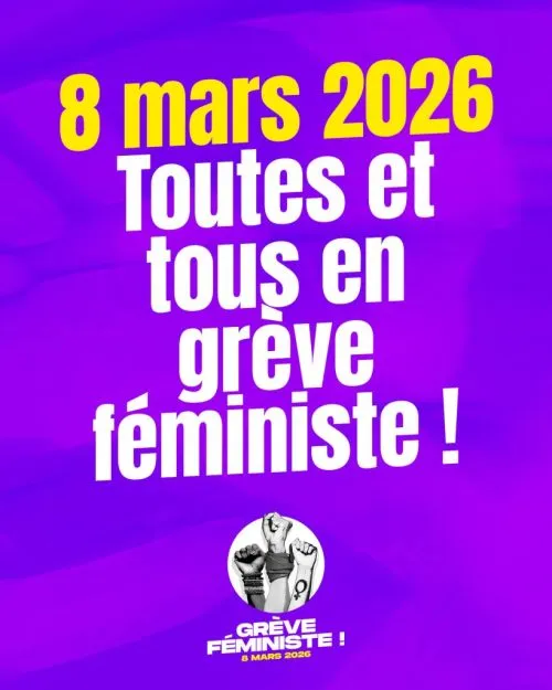 GREVE FEMINISTE - 08 mars 2026 - Appel unitaire