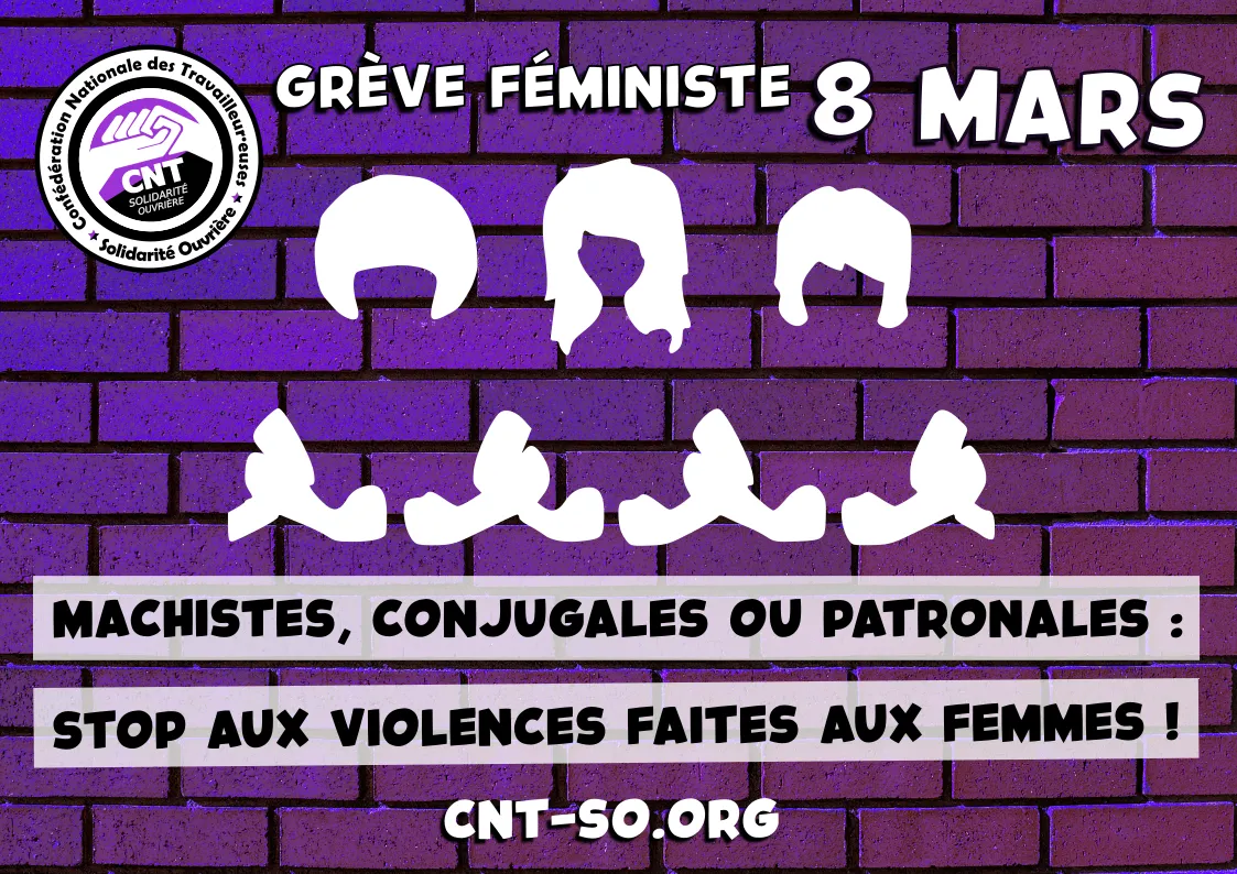 8 mars 2023, soyons toutes dans la grève féministe !