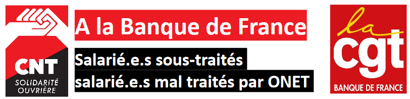Droits et respect pour les nettoyeurs et nettoyeuses de la Banque de France !