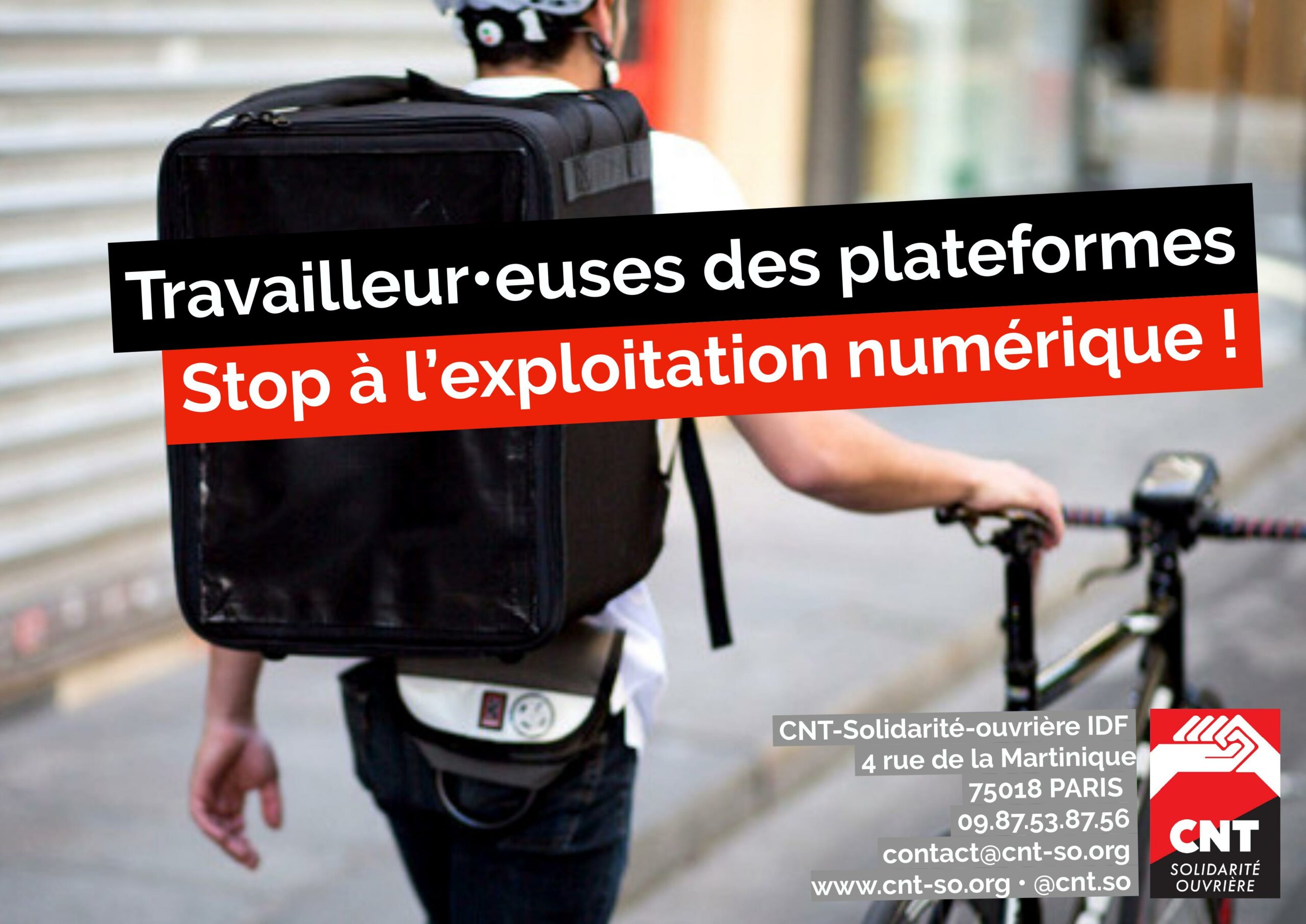 Livreurs contre l'exploitation 2.0 on s'organise !