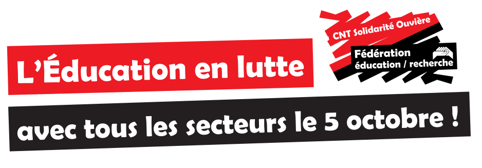 Éducation : on se mobilise dans la grève interprofessionnelle le 05/10