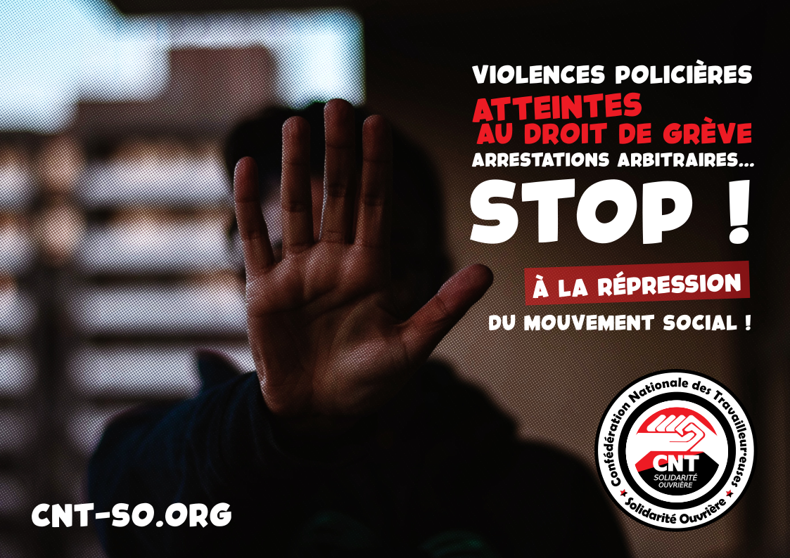 Solidarité avec notre camarade Brice !