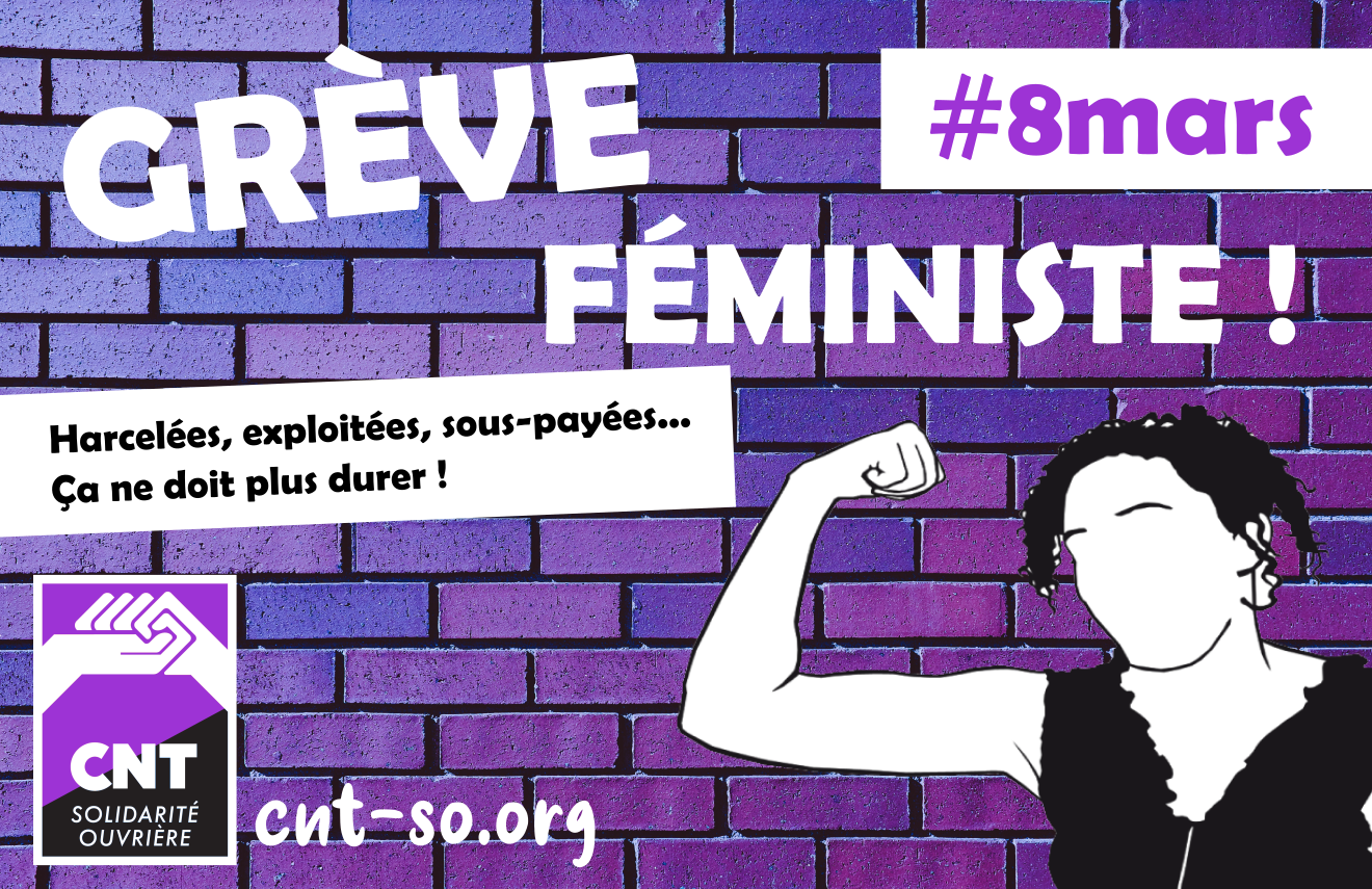 8 mars 2022 : journée internationale de lutte pour les droits des femmes !