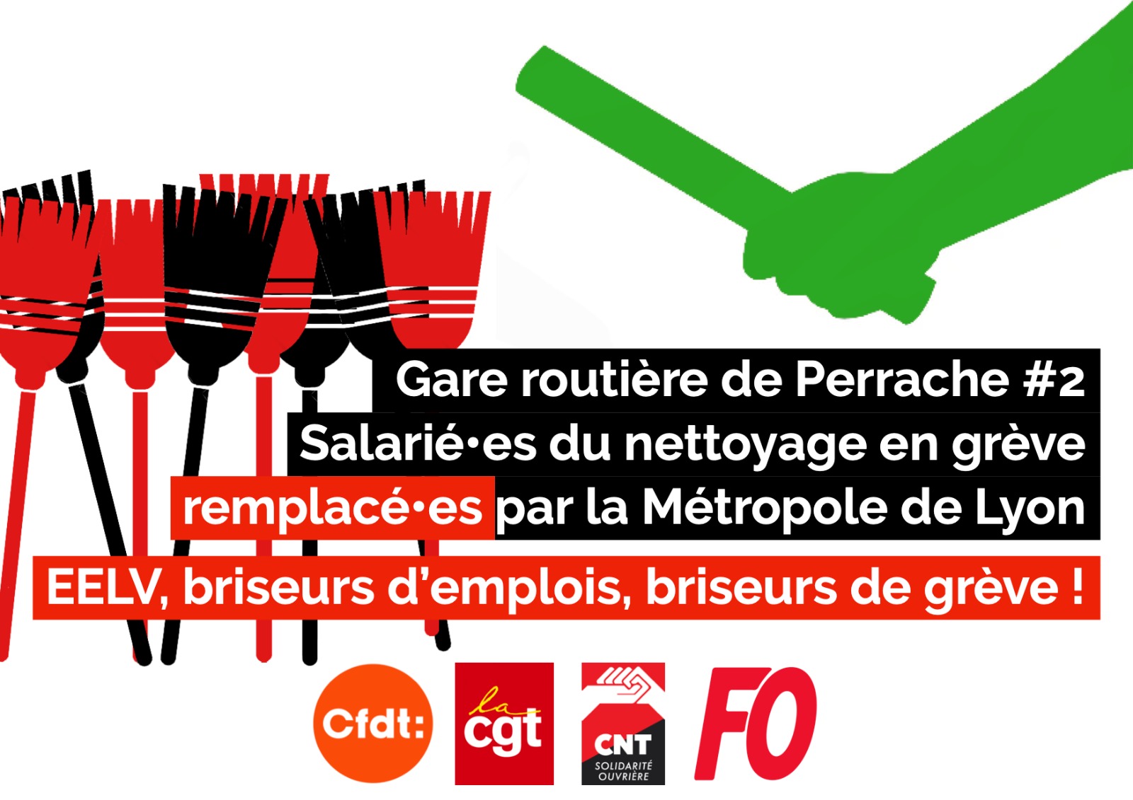 Fin de la grève du nettoyage à la gare routière de Lyon-Perrache : le combat continue !